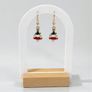 Colorful Christmas Tress Earring